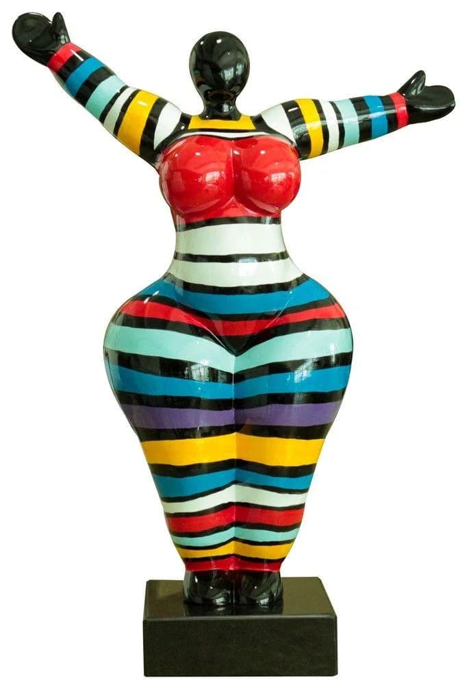Skulptur HOMMAGE AN NIKI Bunt Kunststoff