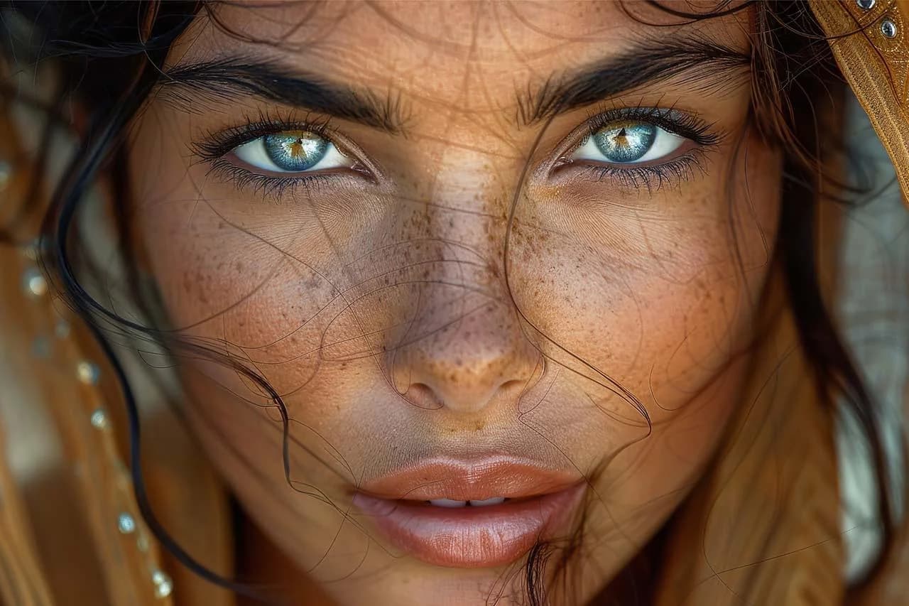 Leinwandbild Green Eyes Orient Orientalisch