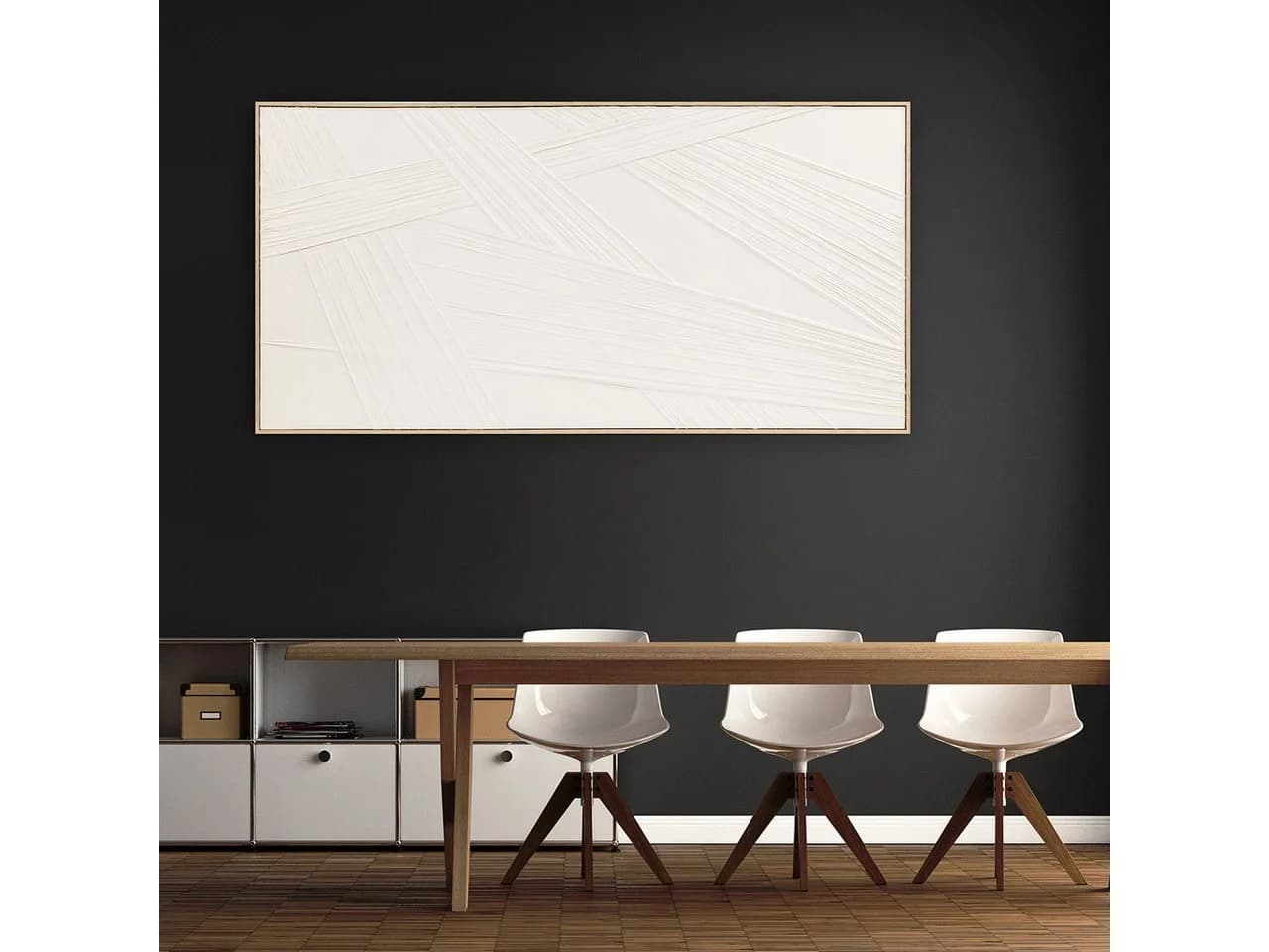ArtUniverse Gemälde Floating Tensions I Abstrakt Beige