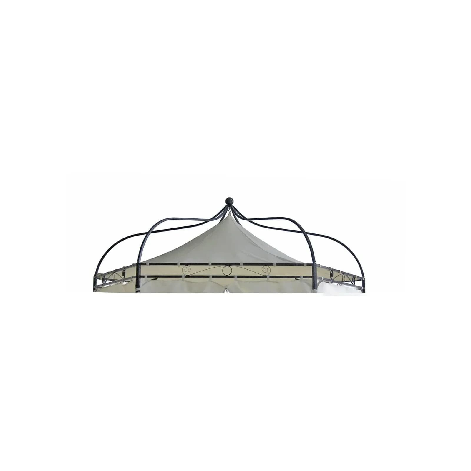 DEGAMO Ersatzdach Pavillon MODENA 6-eckig Polyester PVC-écru