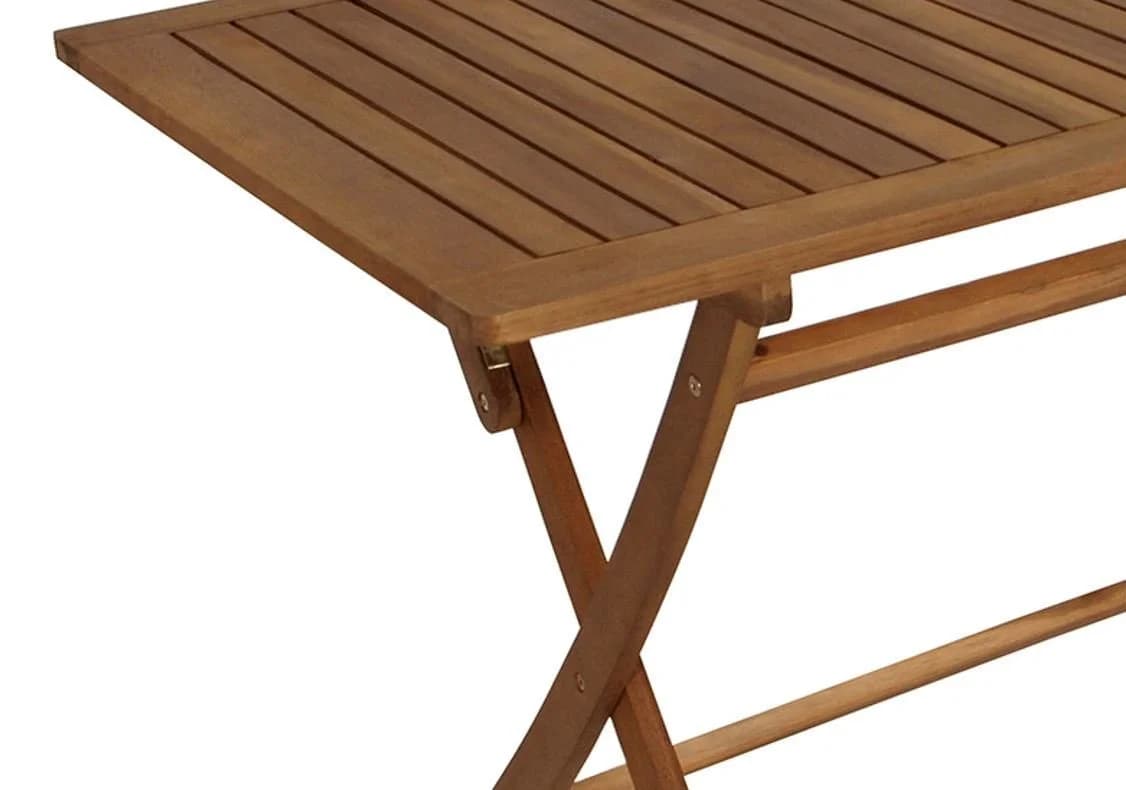 DEGAMO Gartentisch TOBAGO Akazie Geölt Klapptisch