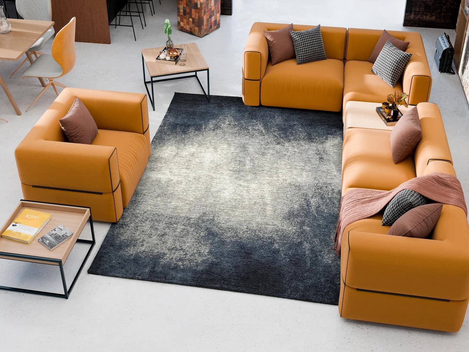 OCI Teppich OPAL DAYLIGHT Grau/Schwarz 200x250 cm