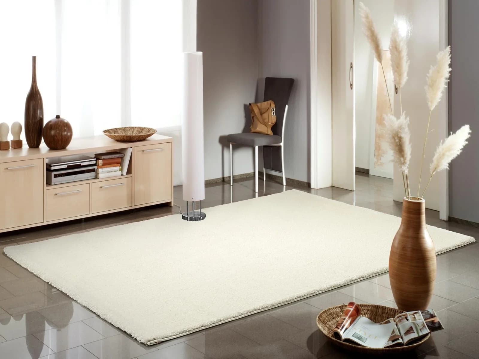 Teppich Bellevue Beige Polypropylen Hochflor Shaggy