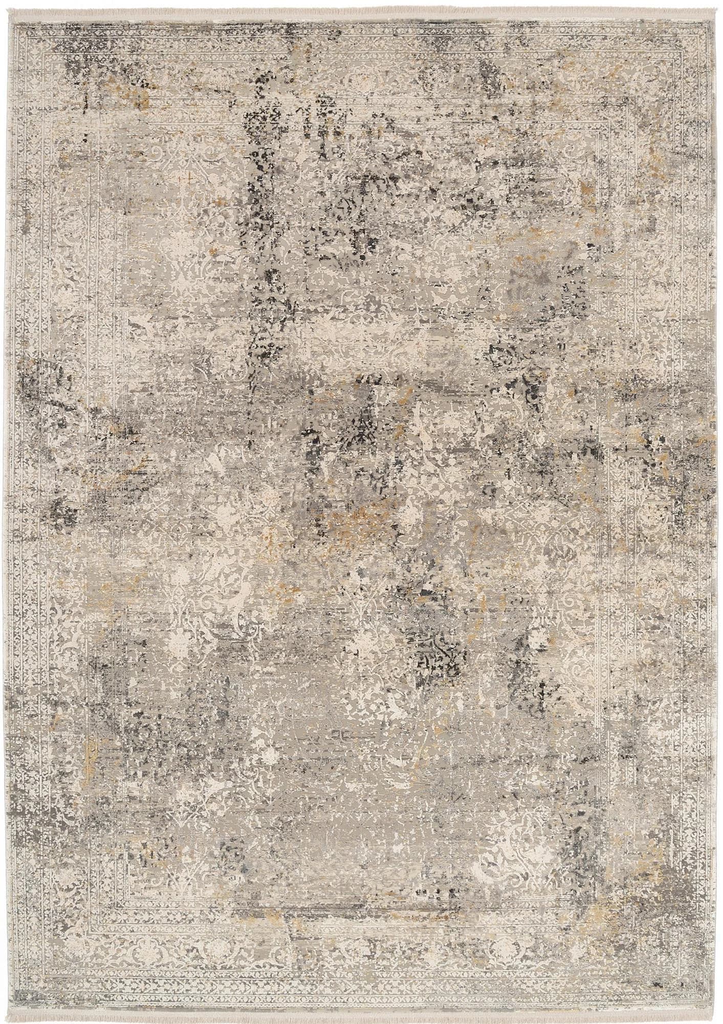 OCI Teppich Bestseller Cava Grau Vintage Viskose 300x400cm