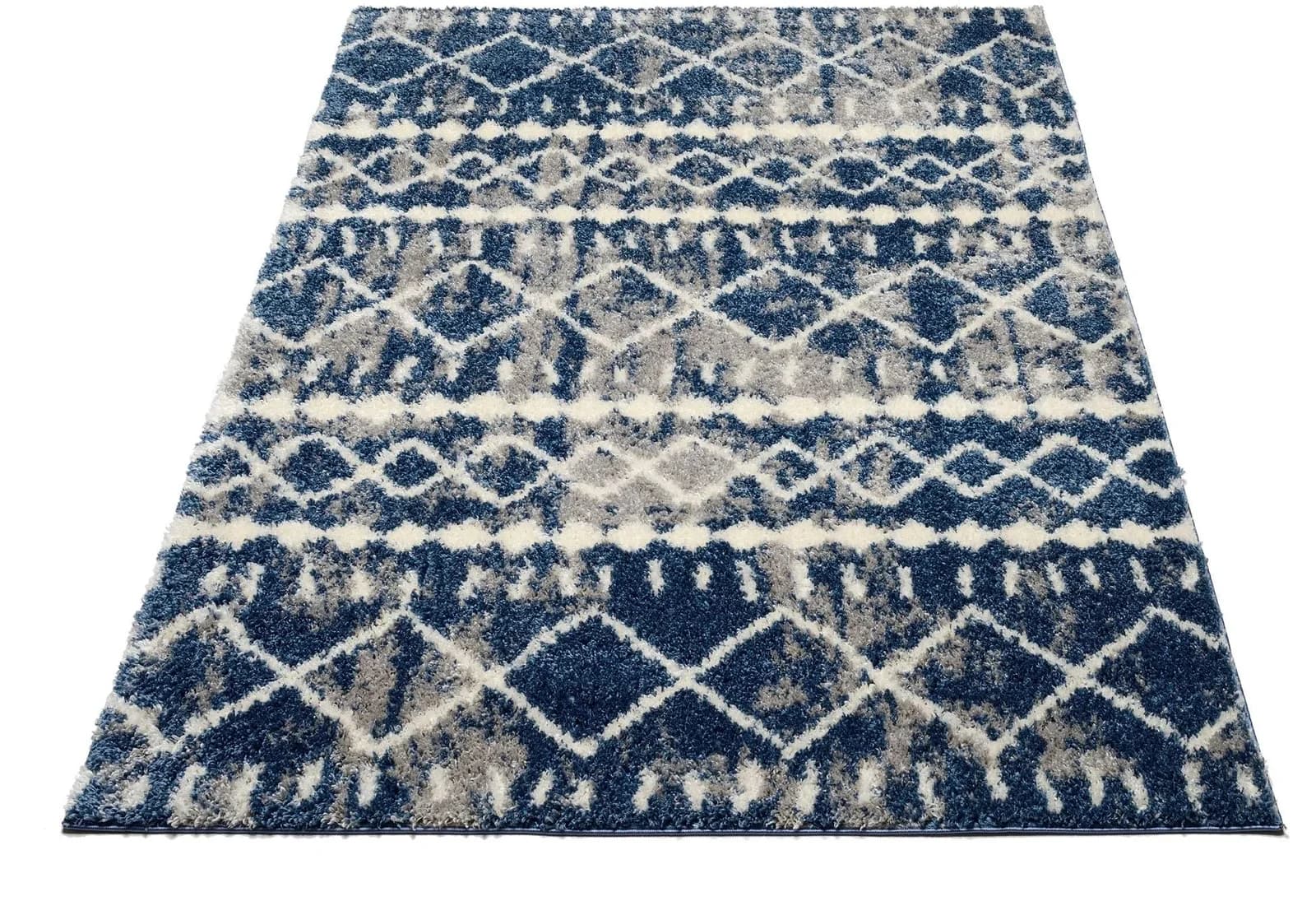 GALLERY M Teppich MAROK Blau Orientalisch Kurzflor