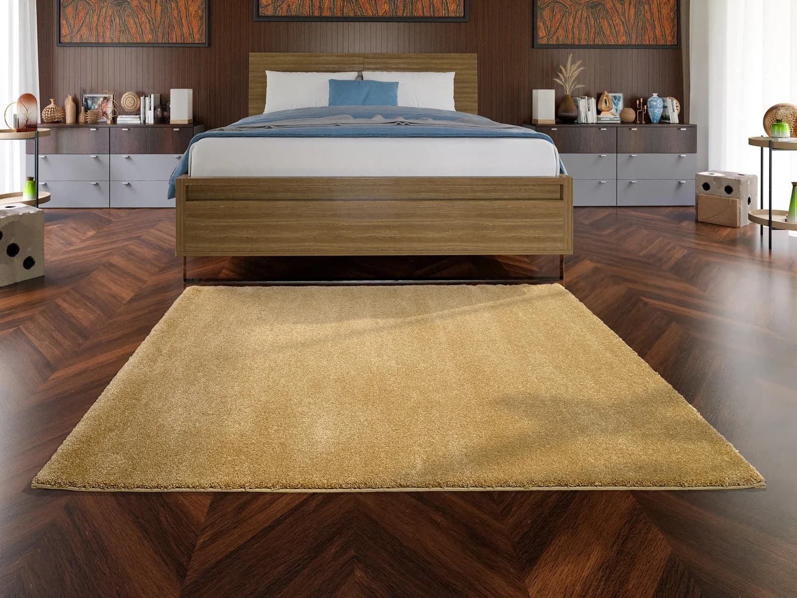 OCI Teppich NEW VILLA MELANGE Gold Polypropylen Shaggy