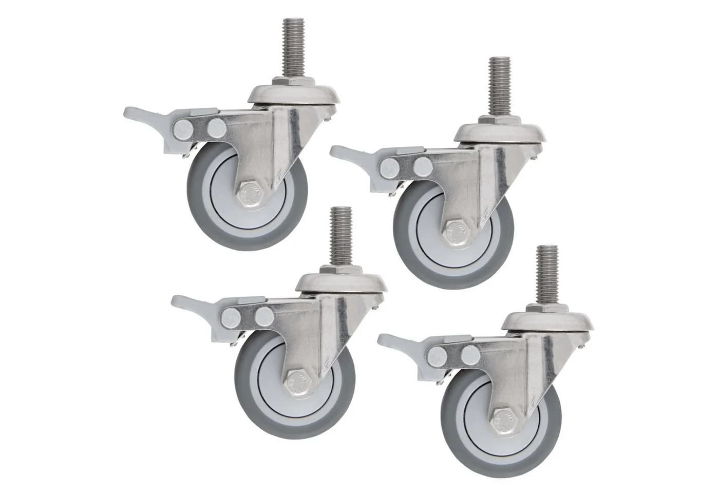 Doppler Räderset für Life Granitsockel 25-45 kg Edelstahl