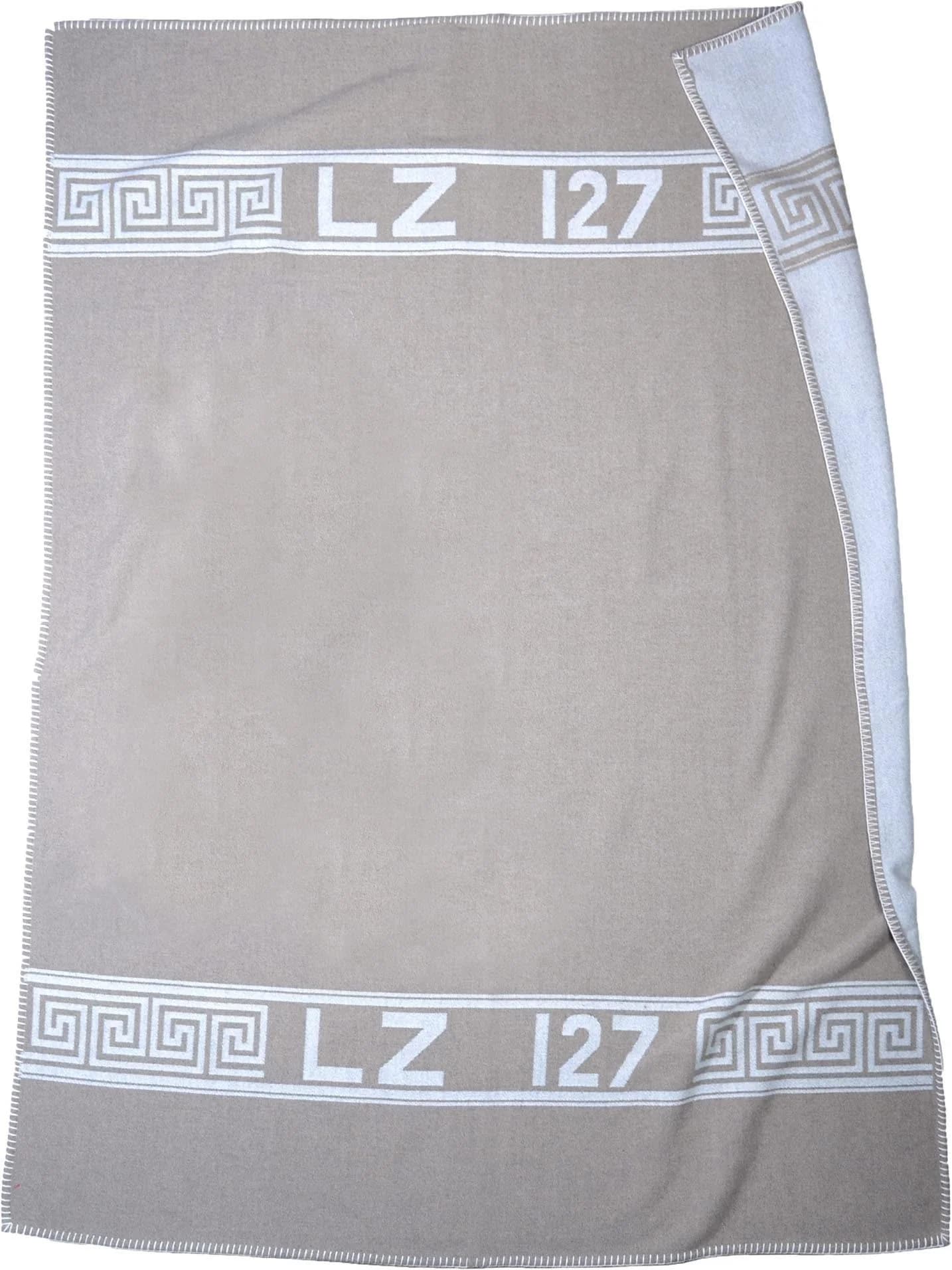 ZOEPPRITZ1828 Hero Wohndecke Beige Smoke Kaschmir Wolle