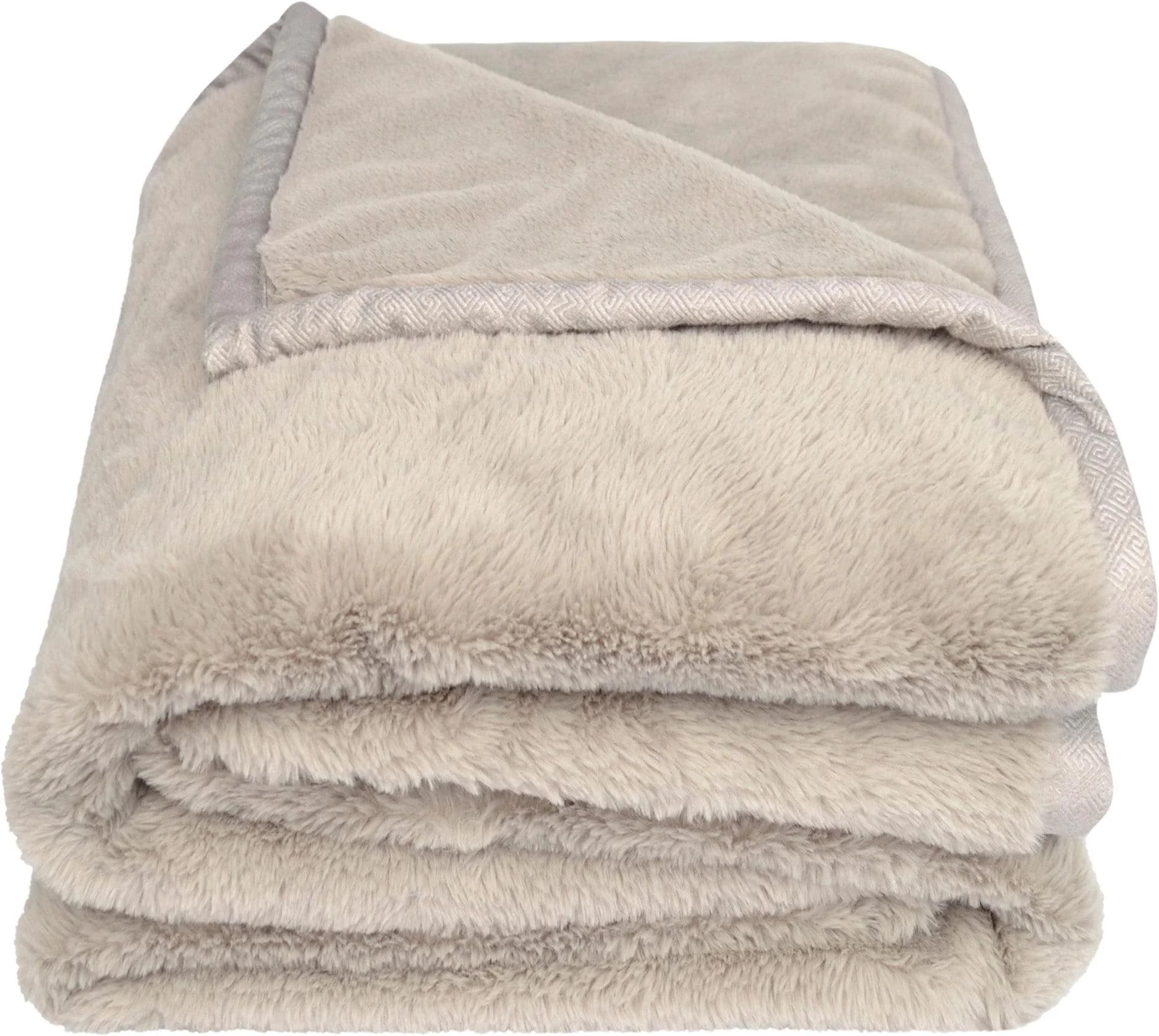 Wohndecke ZOEPPRITZ1828 "The Blanket" Beige Polyester Felloptik