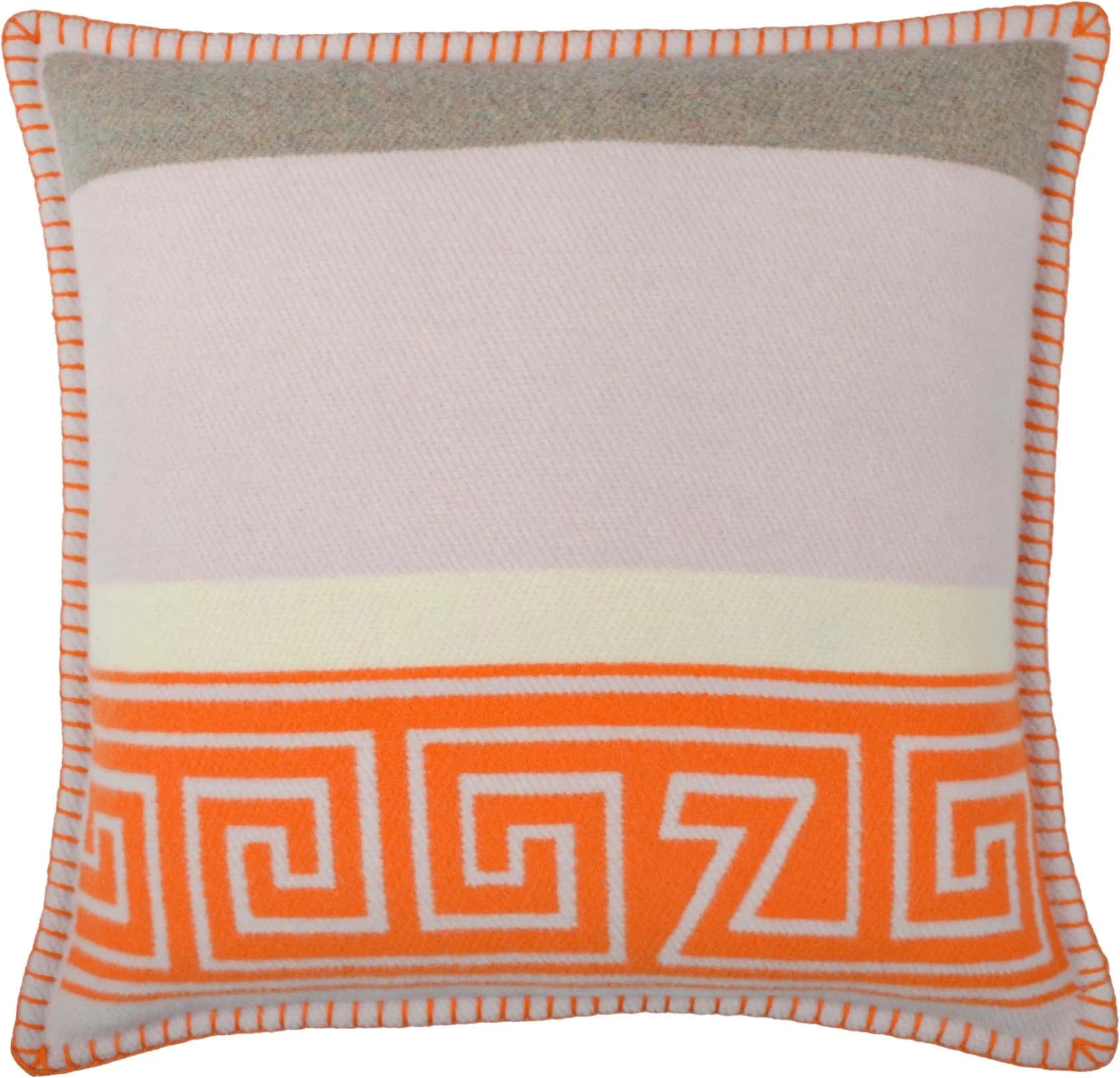 Dekokissen ZOEPPRITZ1828 "Heritage" Orange Gemustert