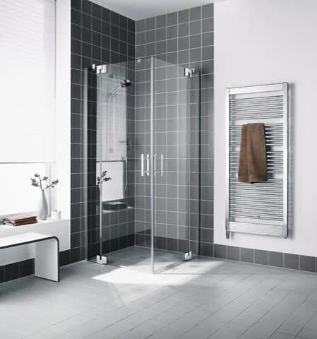 Kermi Filia XP Pendeltür-Eckeinstiegshälfte 75x200cm Silber Hochglanz
