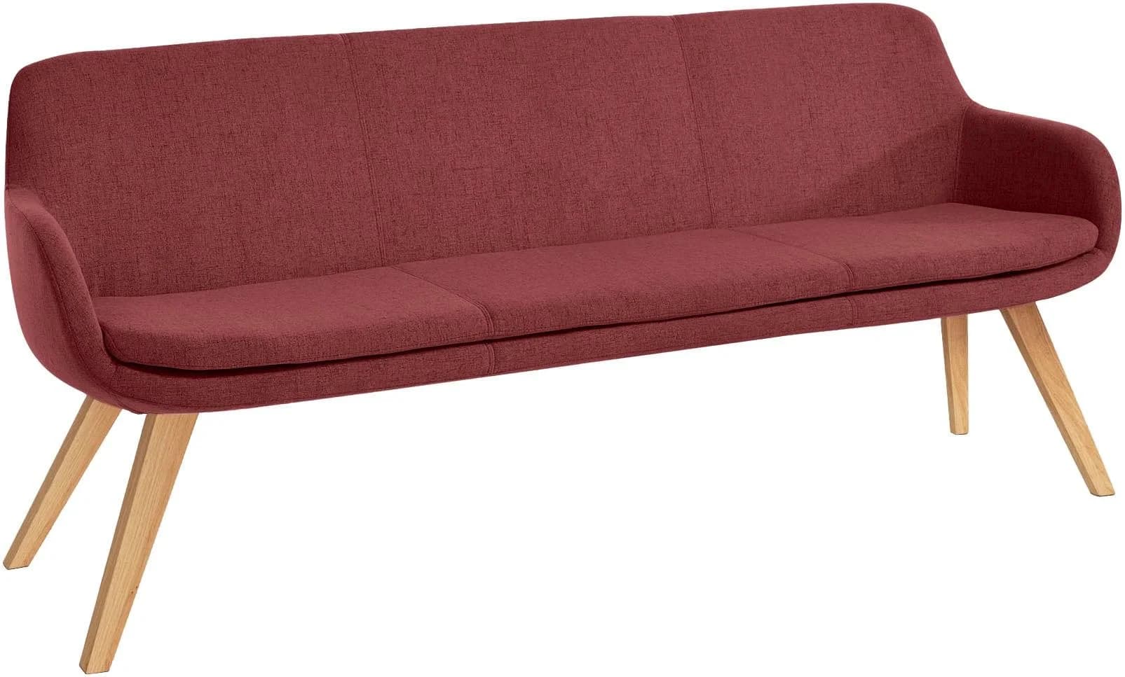 Musterring Essbank Tavia Polsterbank Bordeaux Eiche Bianco
