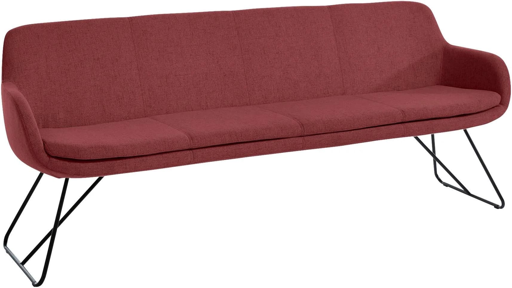 Essbank Tavia Musterring Bordeaux Schwarz