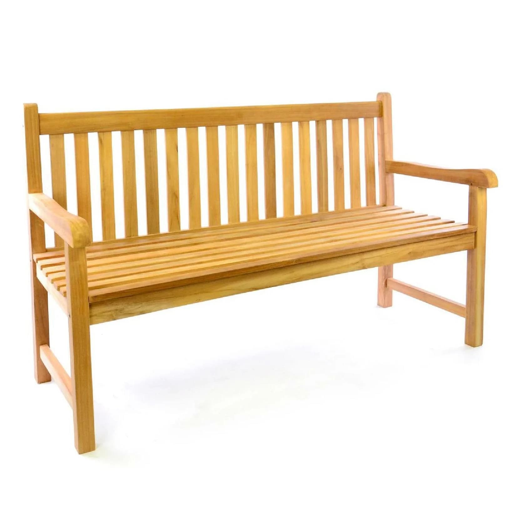 VCM 3-Sitzer Gartenbank Parkbank Teak Holz Braun