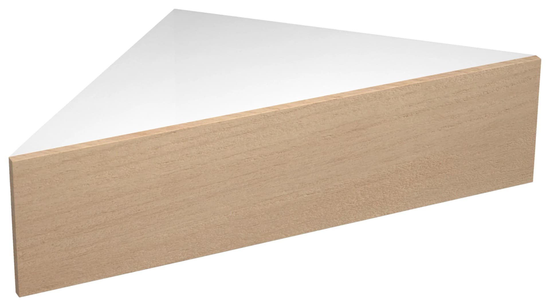 VCM Nachttisch Usal S Wandschublade Weiß/Braun Modern