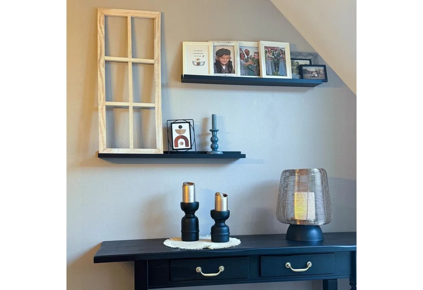 UNUS HOME Wanddeko Holzfenster Vintage Altholz