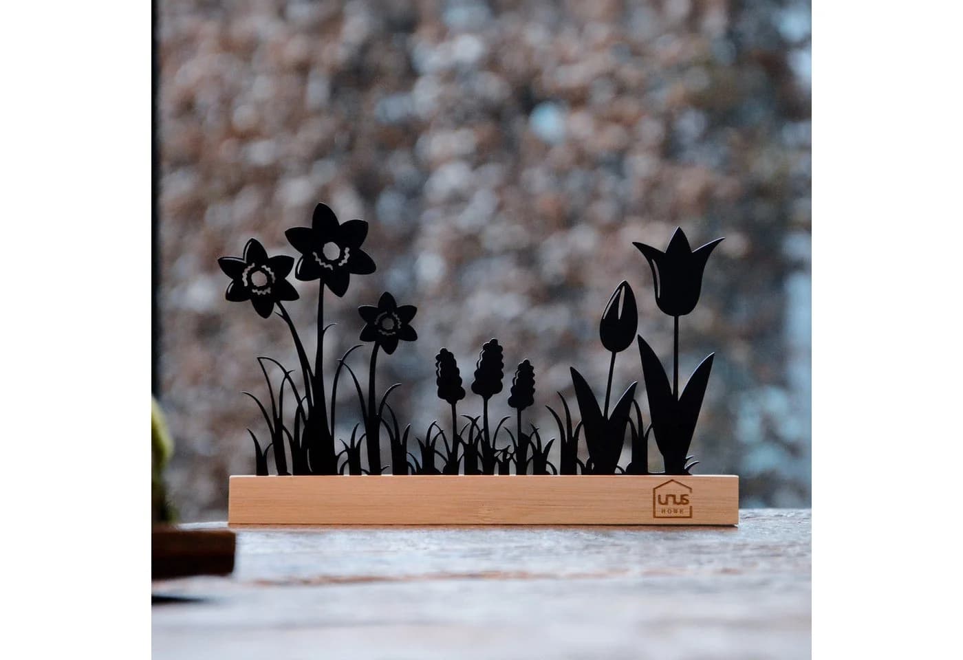 UNUS HOME Dekofigur Frühlingsaufsteller Blumenmuster