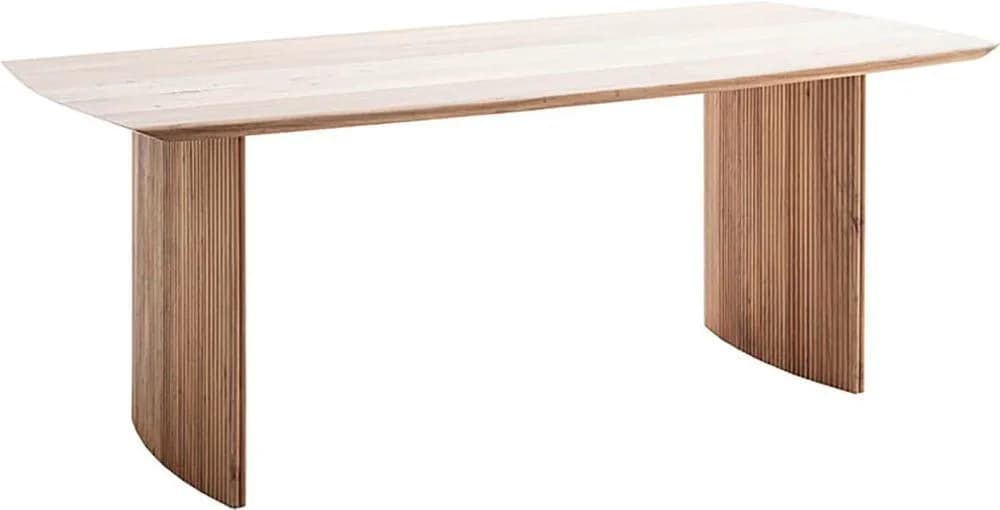 MCA LIVING Esstisch Brisco Akazie massiv beige