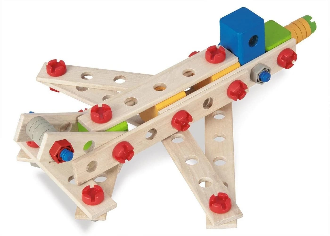 Eichhorn Constructor Hubschrauber 225-tlg. Bunt Holzspielzeug Made in Germany