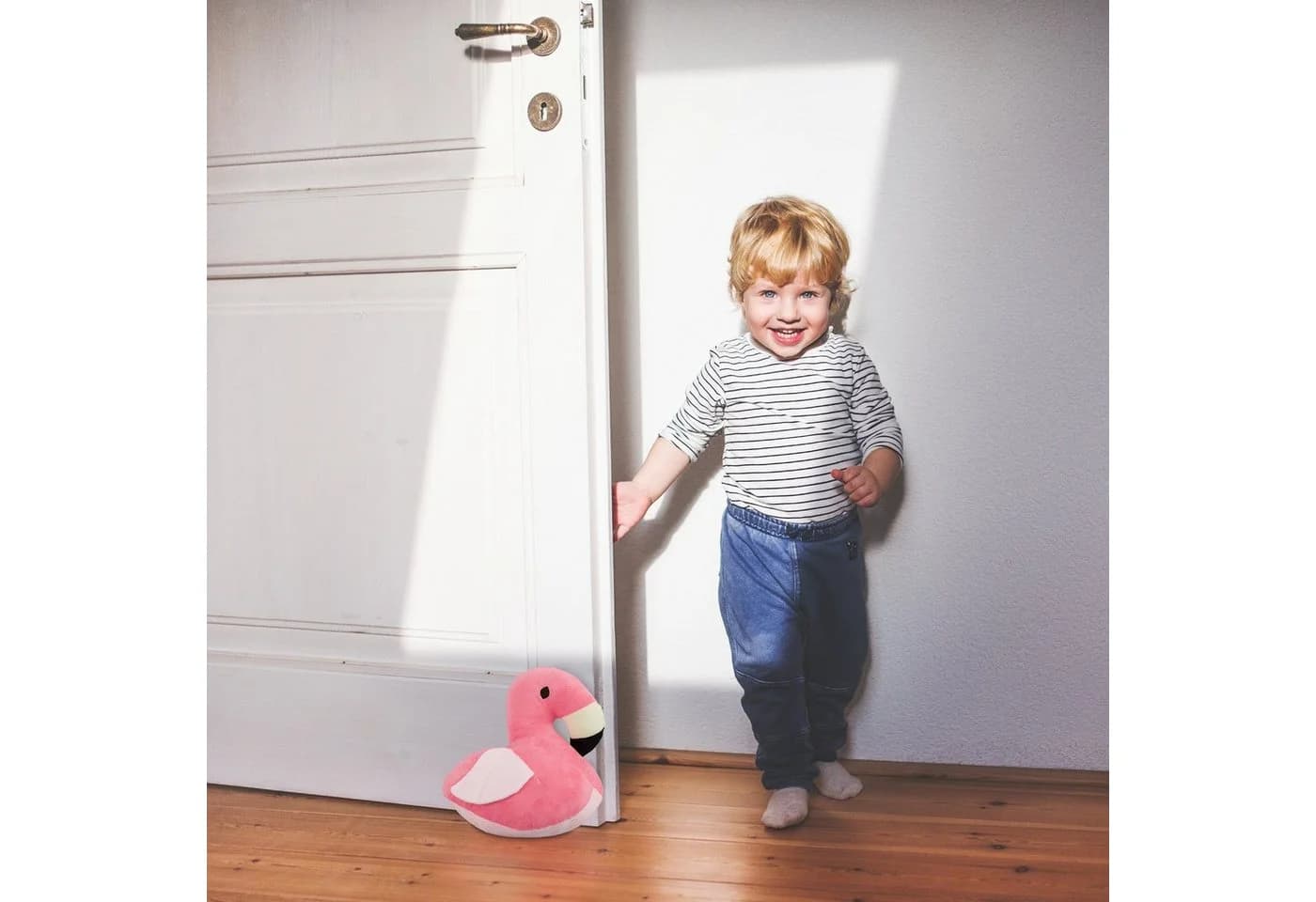 relaxdays Türstopper Flamingo Rosa Polyester