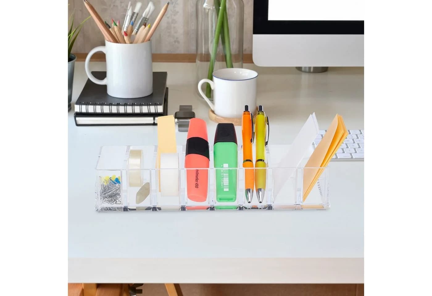 relaxdays Make-Up Organizer mit 8 Fächern