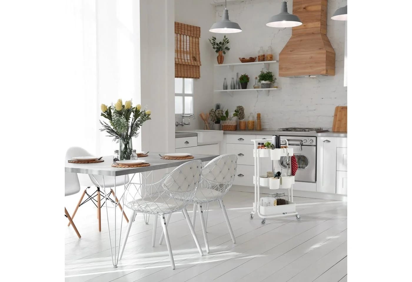 relaxdays Rollwagen mit 3 Etagen