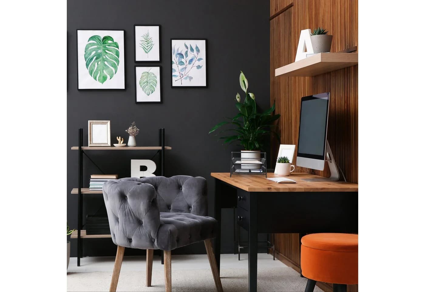 relaxdays Briefablage Dokumentenablage mit 2 Fächern Schwarz