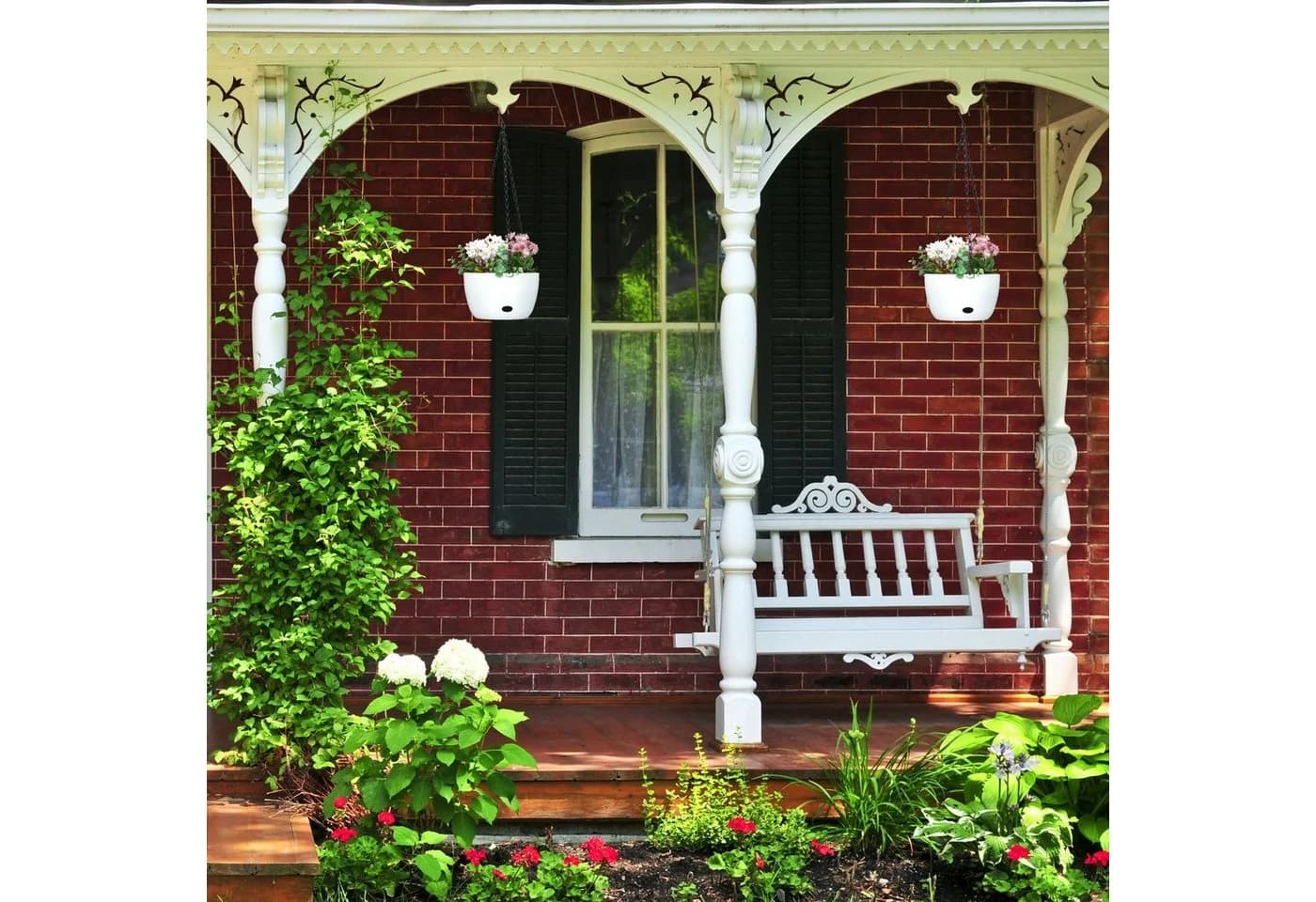 RELAXDAYS Blumenampel 2er Set mit Wasserspeicher