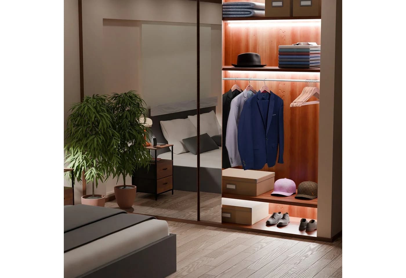 relaxdays Kleiderbügel Zedernholz 12er Set Braun