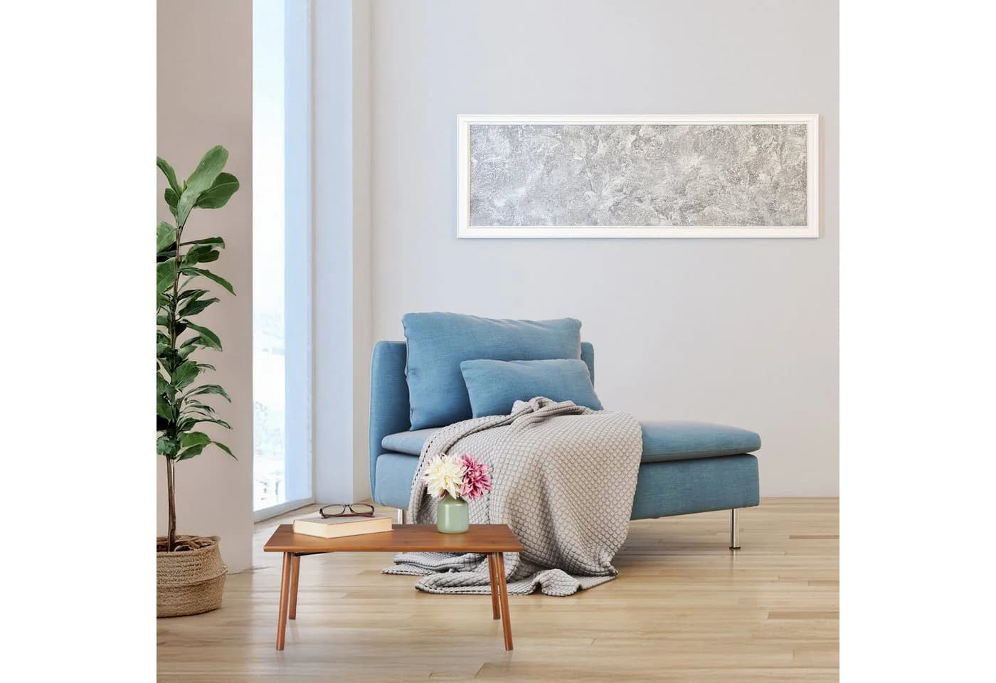 relaxdays Couchtisch klappbar Bambus Walnussholzoptik