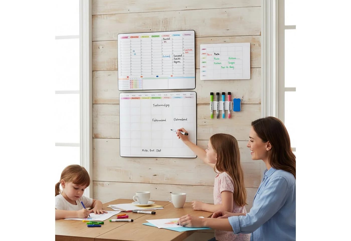 RELAXDAYS Magnettafel Whiteboard für Kühlschrank 3er Set Weiß