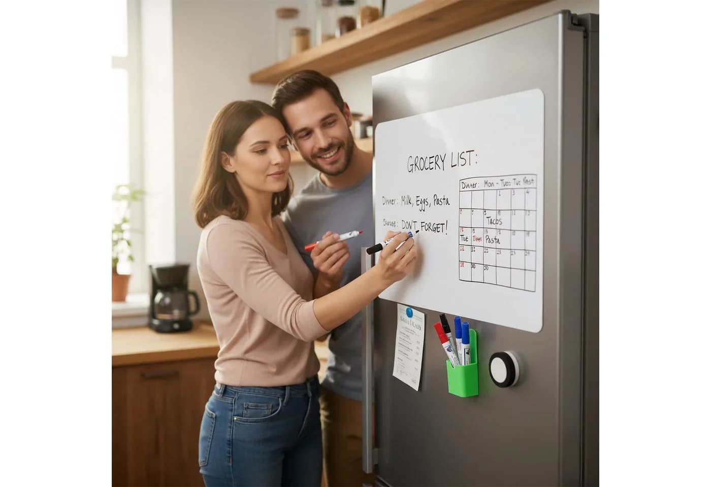 RELAXDAYS Memoboard Whiteboard Folie mit Zubehör Weiß