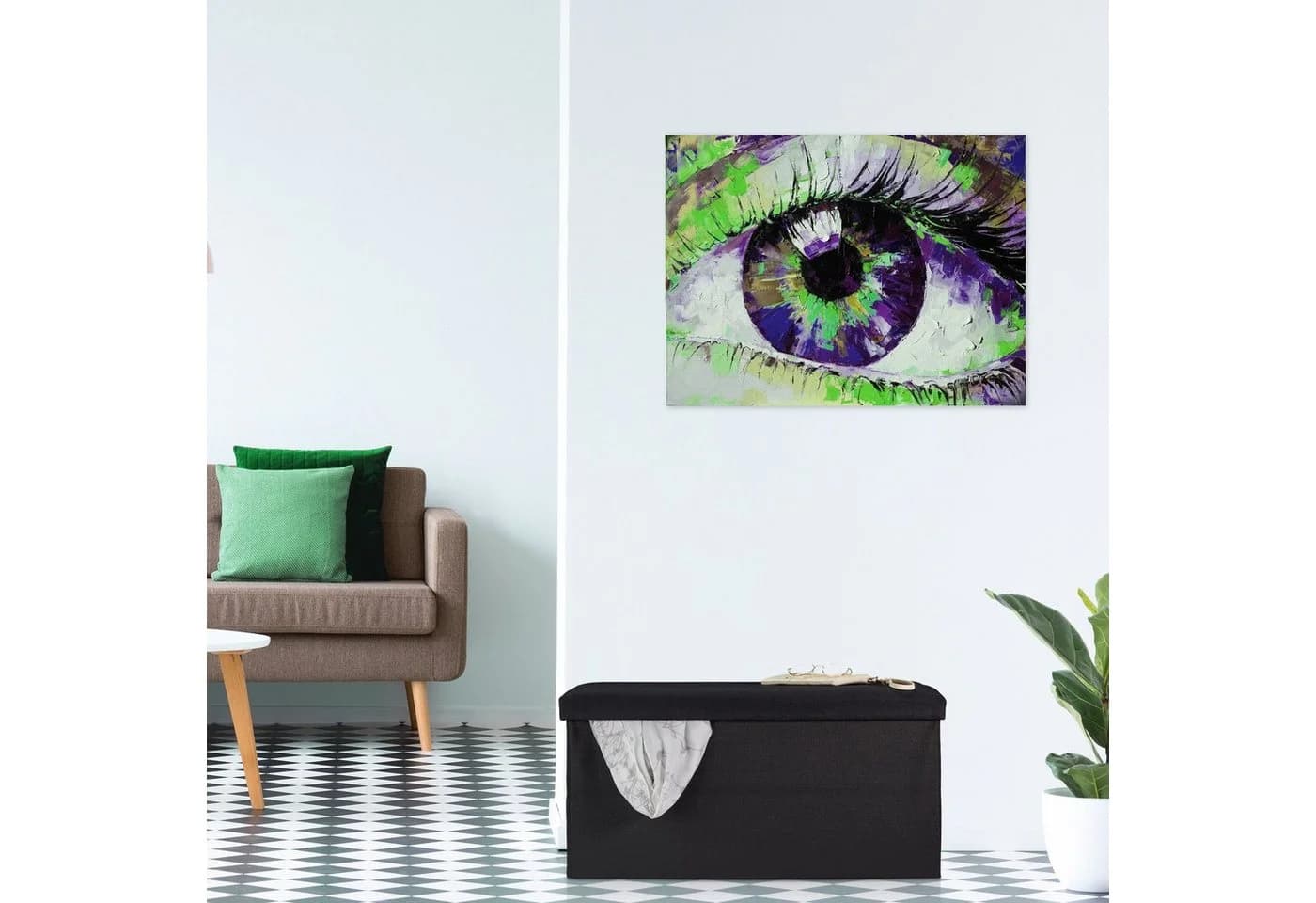 relaxdays Sitzbank Leinen Optik Schwarz Faltbar Mit Stauraum