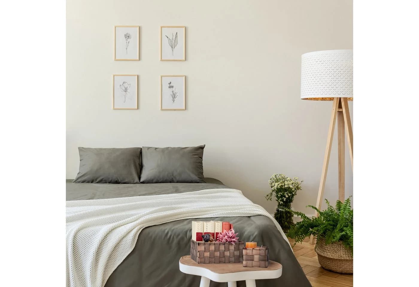 relaxdays Aufbewahrungskorb 6-tlg. Set geflochten Braun
