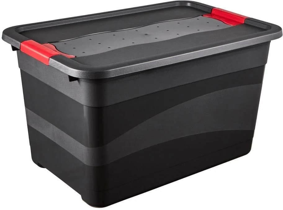 keeeper Transportbehälter eckhart Set 2-tlg. Schwarz/Rot Kunststoff
