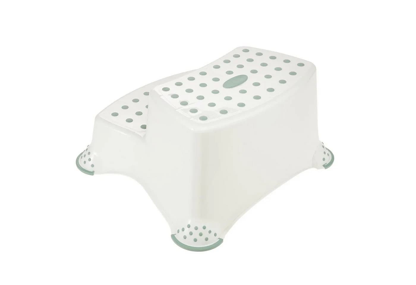 keeeper Tritthocker Anti-Rutsch-Plattform Zweistufige Kinderplattform Beige/Grün