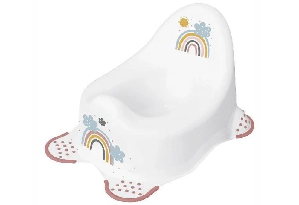 Keeeper Babytopf Rainbow Bunt mit Spritzschutz
