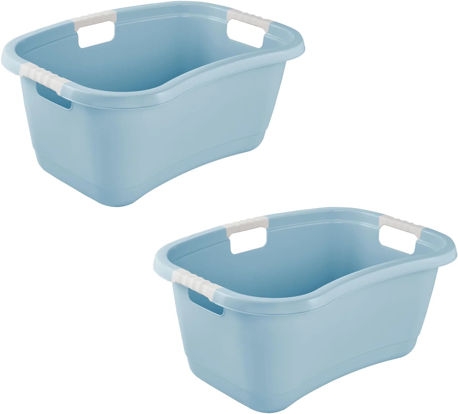 Ergonomische Wäschewanne aus Kunststoff in nordic blau