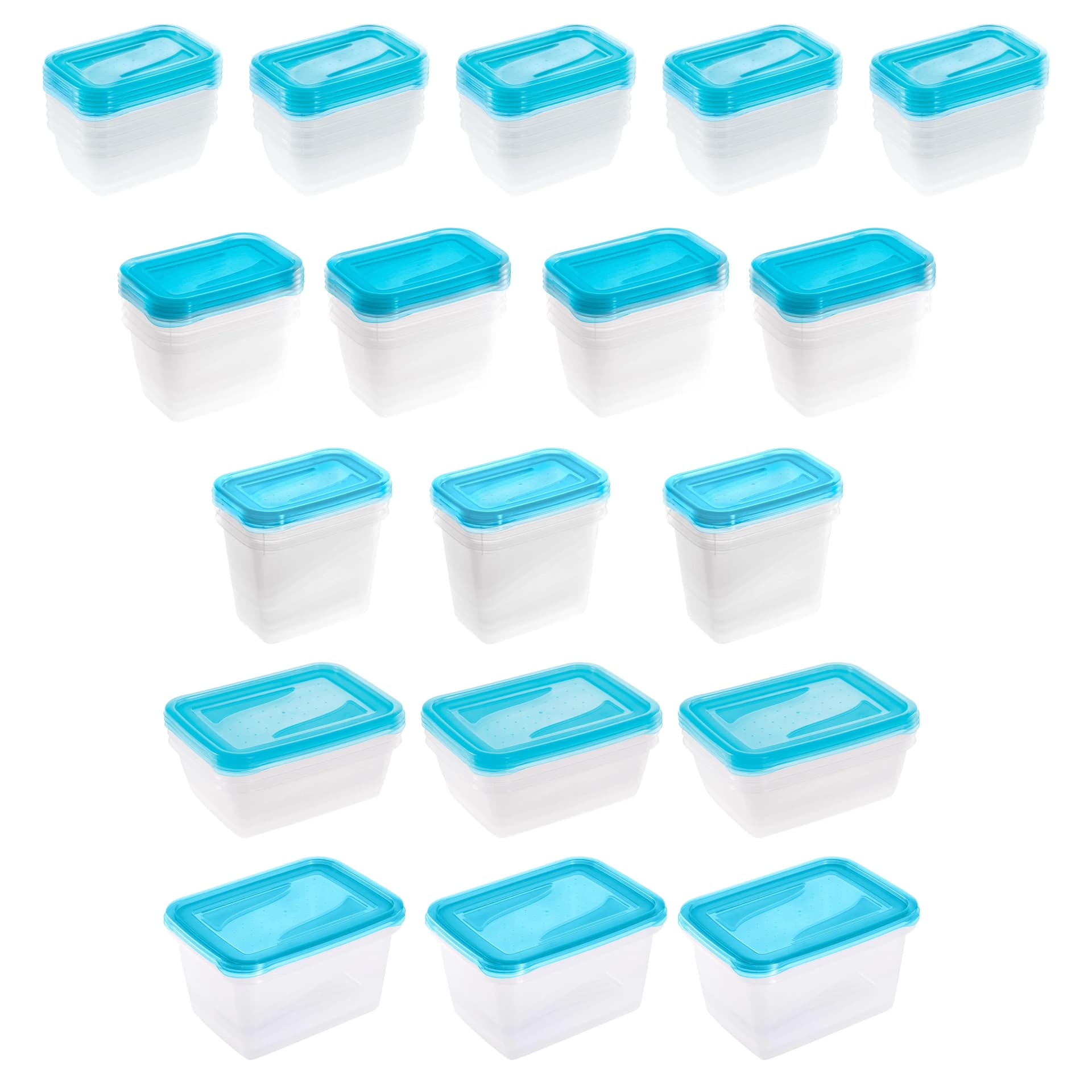 Frischhaltedose KEEEPER Fredo Fresh Set 17-tlg. Blau Transparent