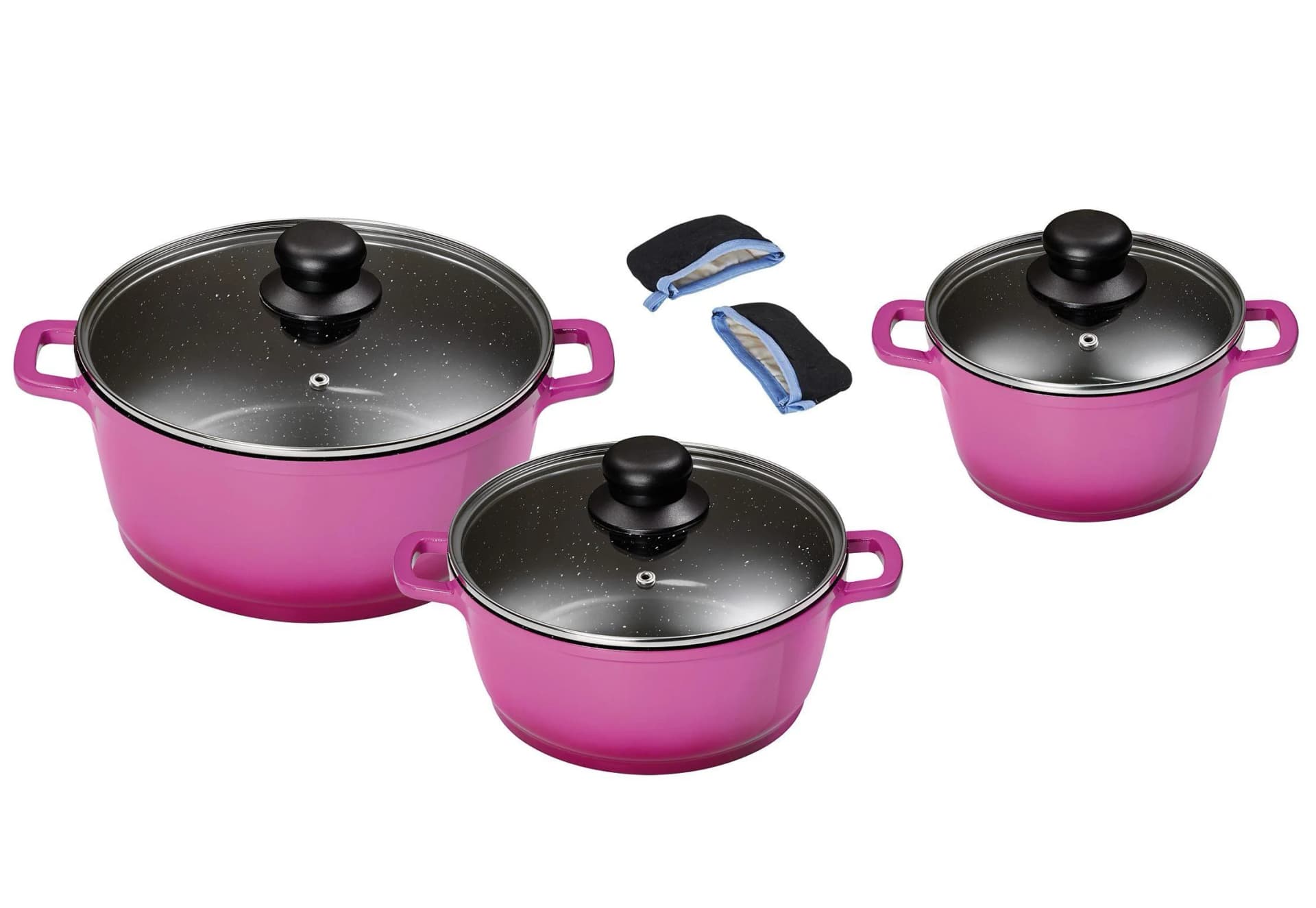 Topf-Set KING Violett 8-tlg. mit gratis Henkelpads