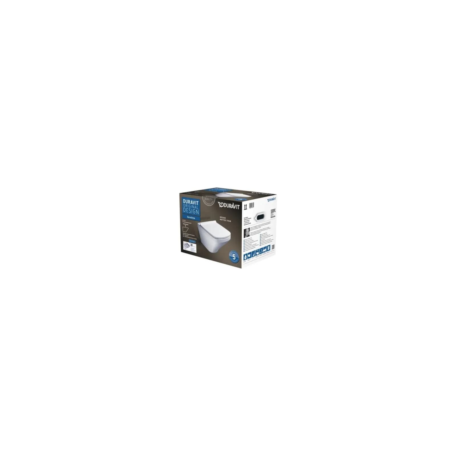 Duravit DuraStyle Wand-WC Rimless® Set 45510900A1 Weiß Spülrandlos