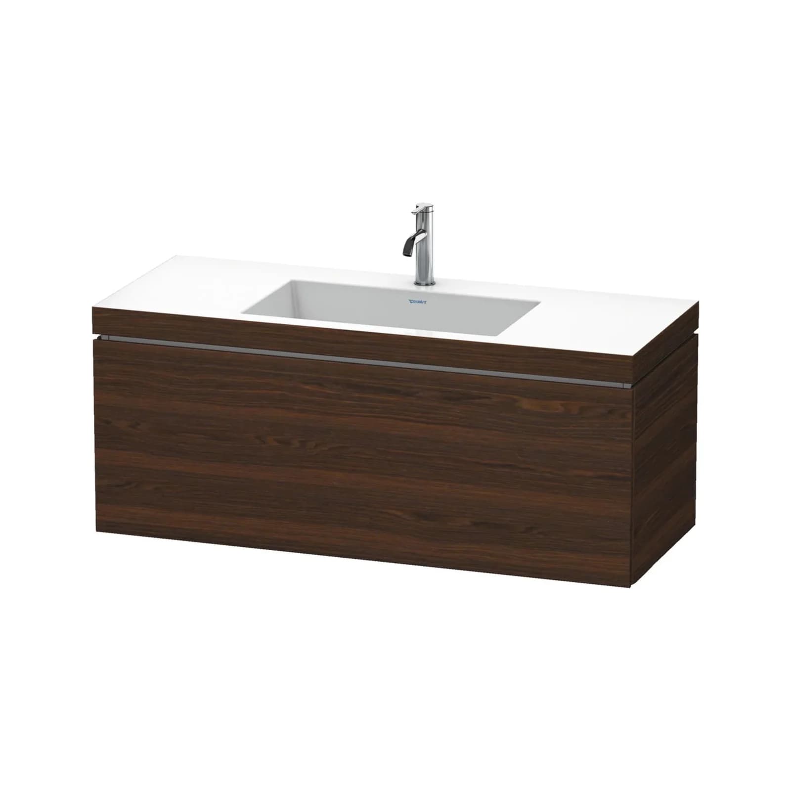 Duravit L-Cube c-bonded Set wandhängend Nussbaum gebürstet Matt