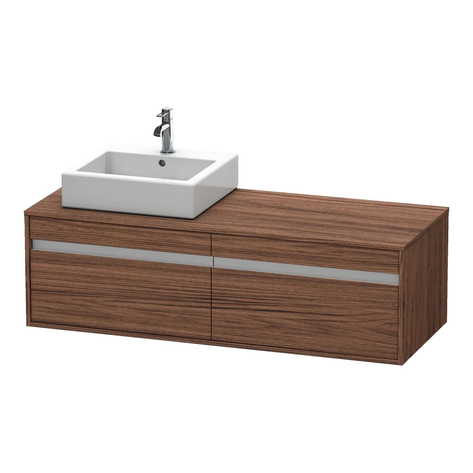 Duravit Ketho Konsolenwaschtischunterbau Nussbaum Dunkel Matt