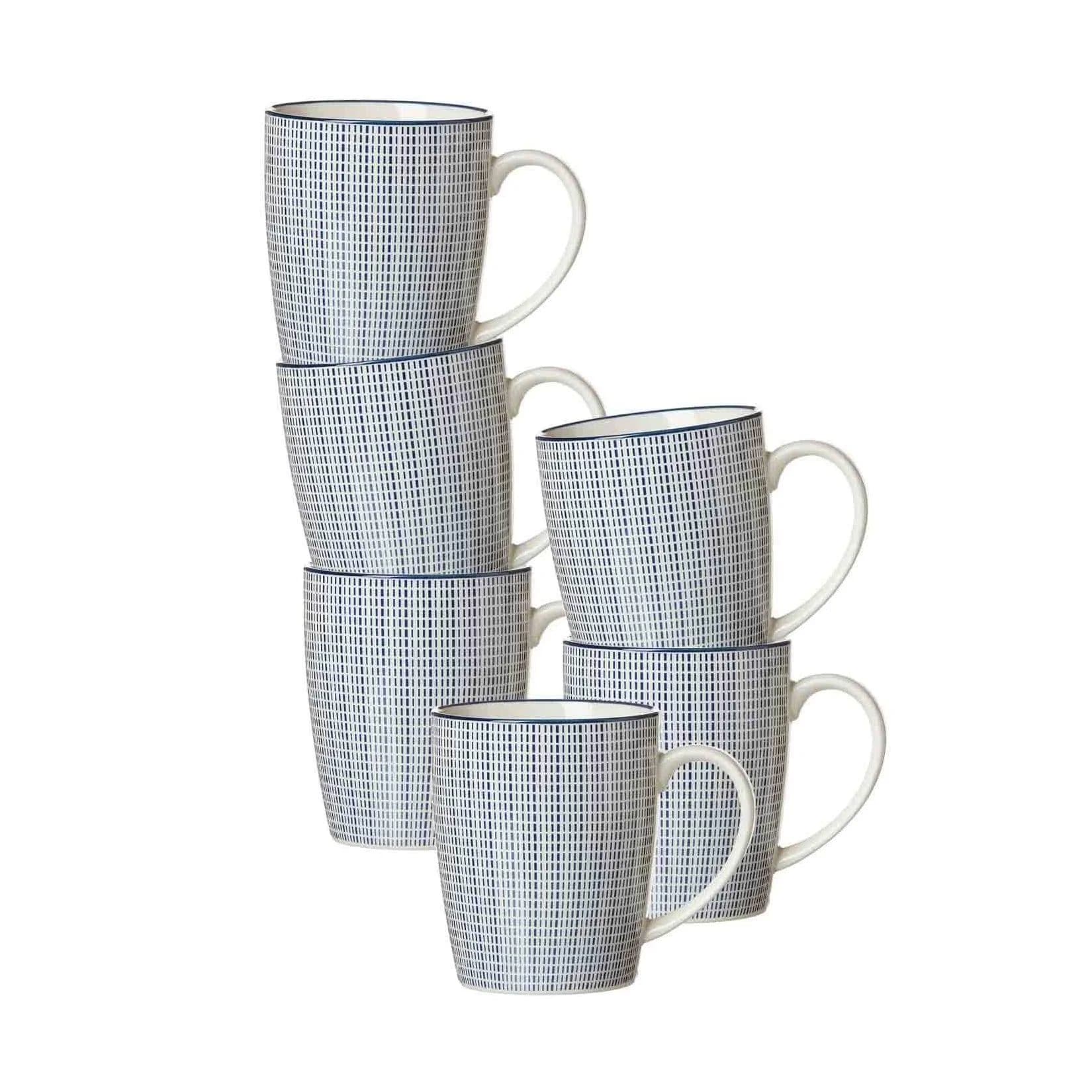 Ritzenhoff & Breker Royal Makoto Henkelbecher 350 ml 6er Set Blau