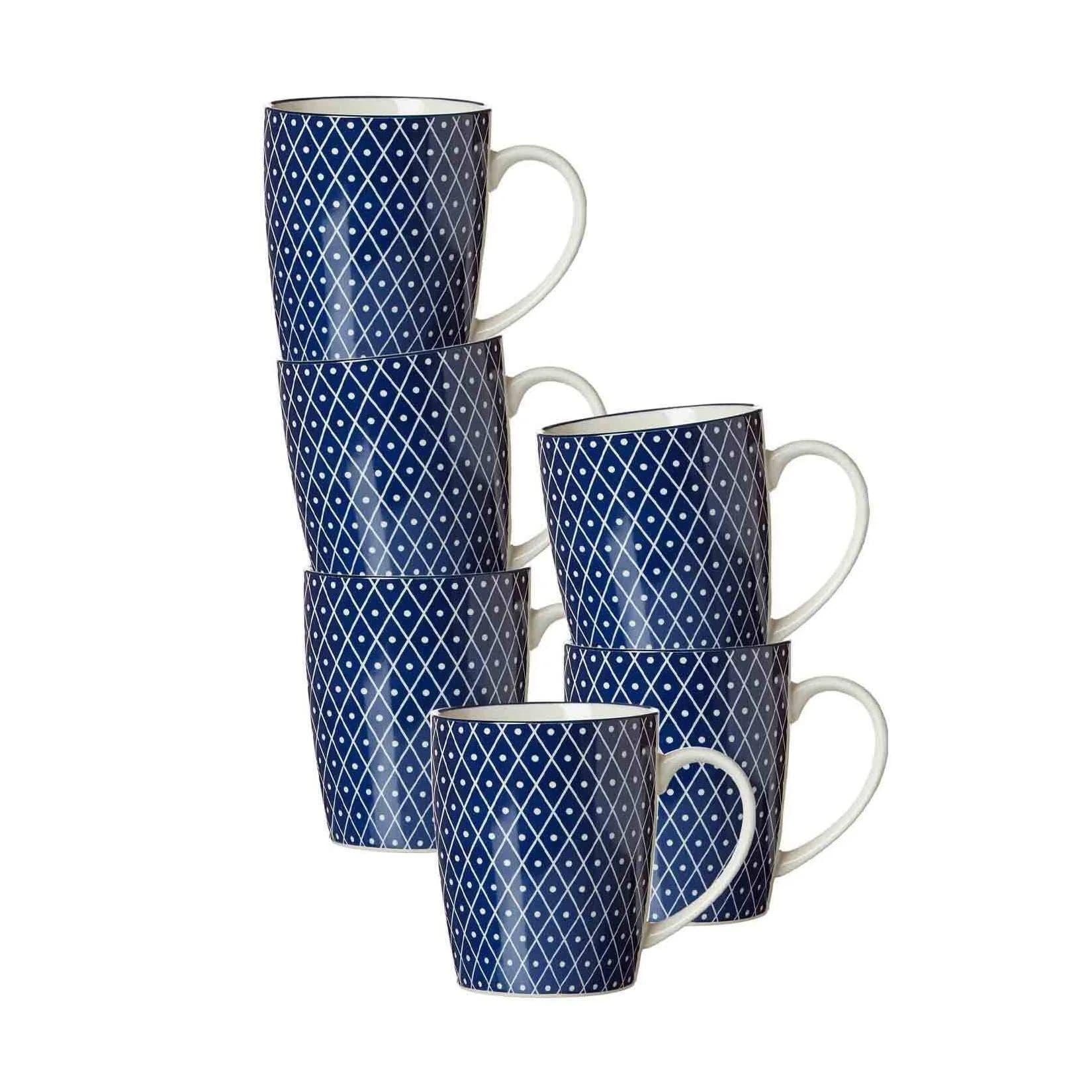 Ritzenhoff & Breker Royal Reiko Henkelbecher 350 ml 6er Set Blau