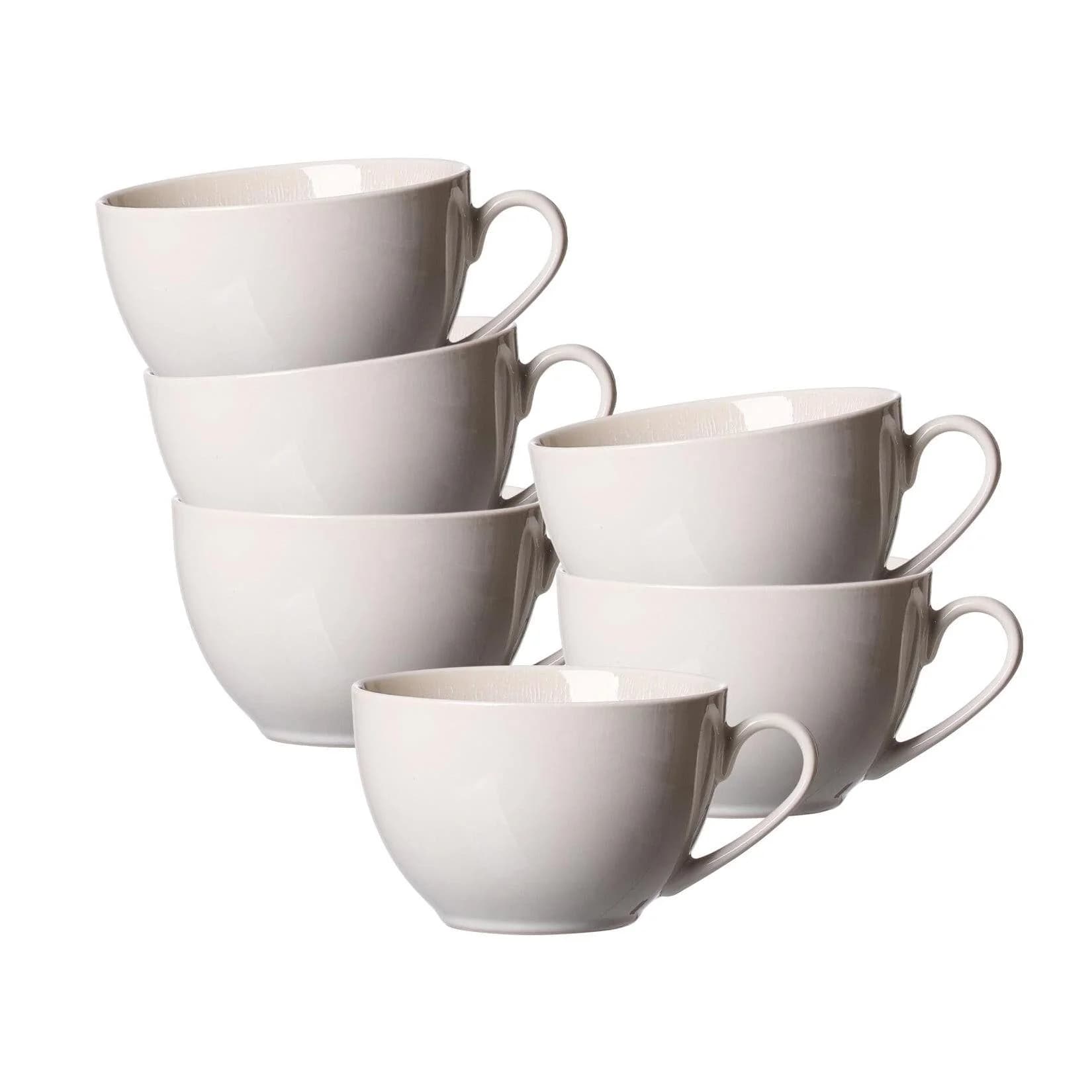 Ritzenhoff & Breker Laredo Kaffeetassen 220 ml 6er Set Elfenbeinfarben