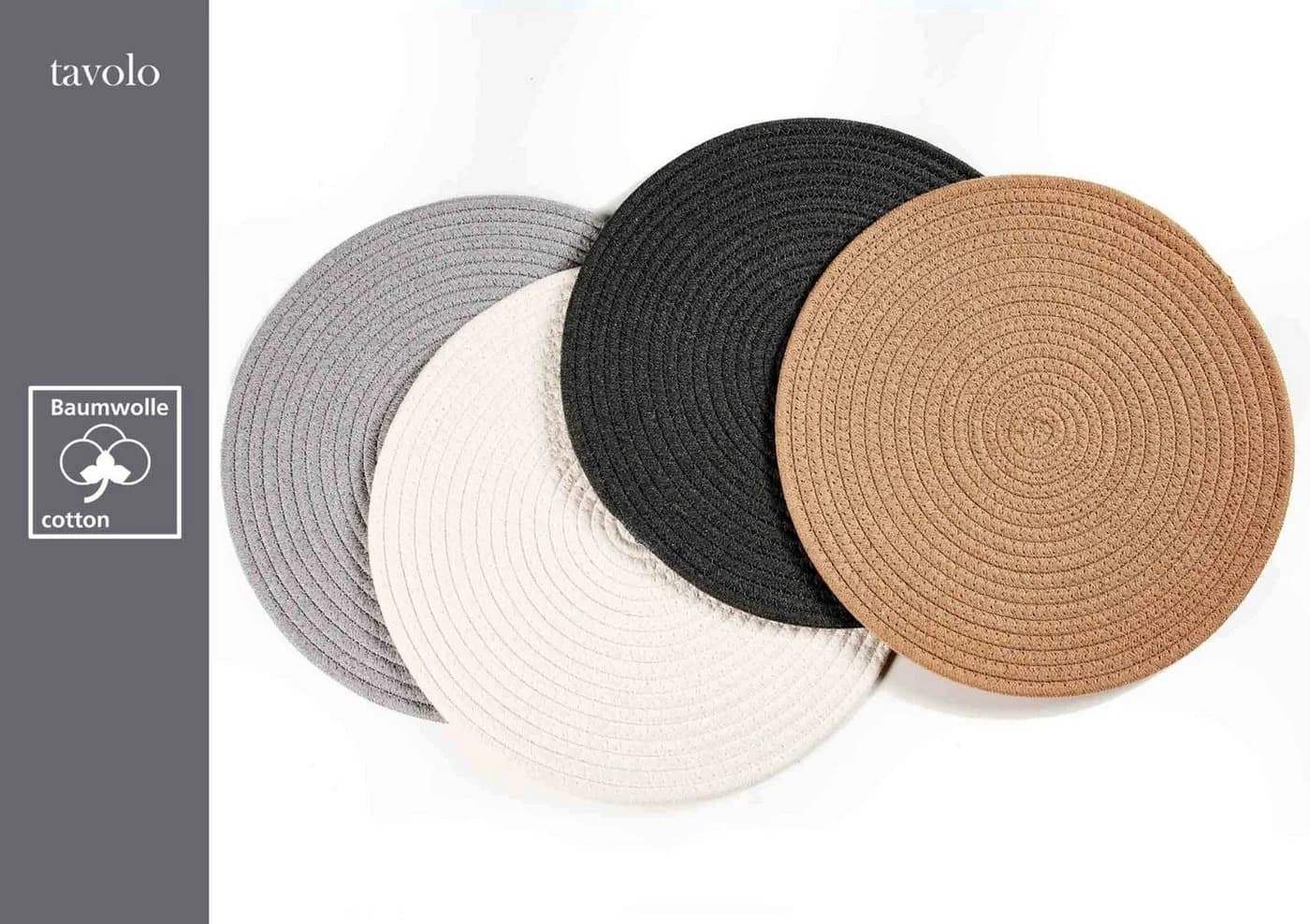 Ritzenhoff & Breker Platzset Tavolo 6er Set Beige Baumwolle