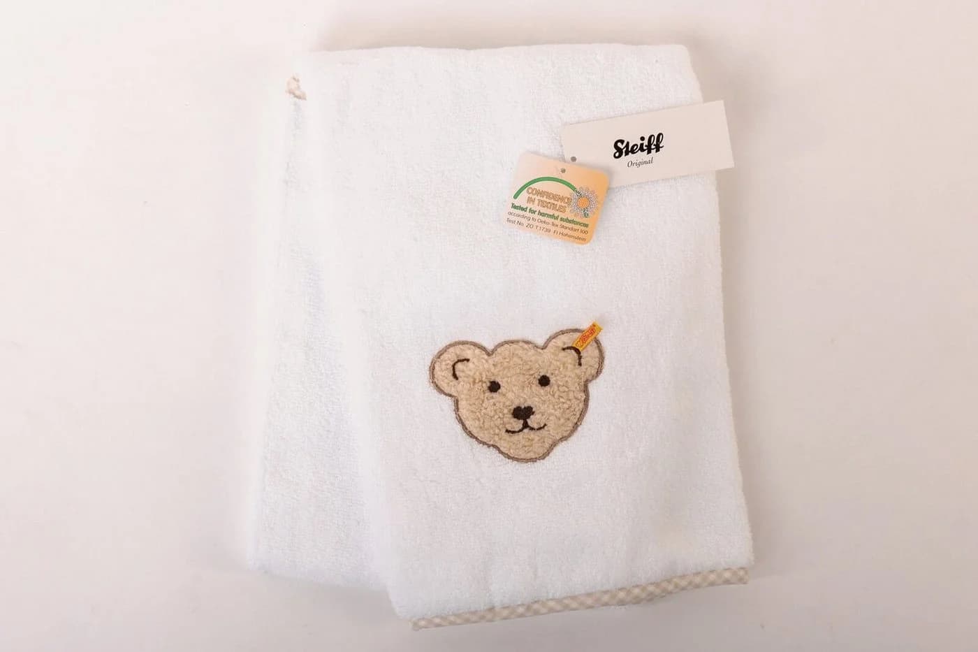 Steiff Kinderhandtuch Frottee 100x50 cm Weiß