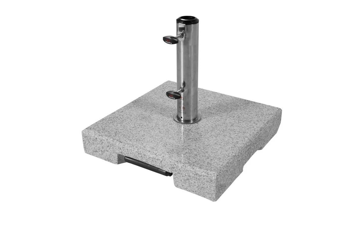 doppler® Granitsockel für Sonnenschirm mit Rollen und Standrohr