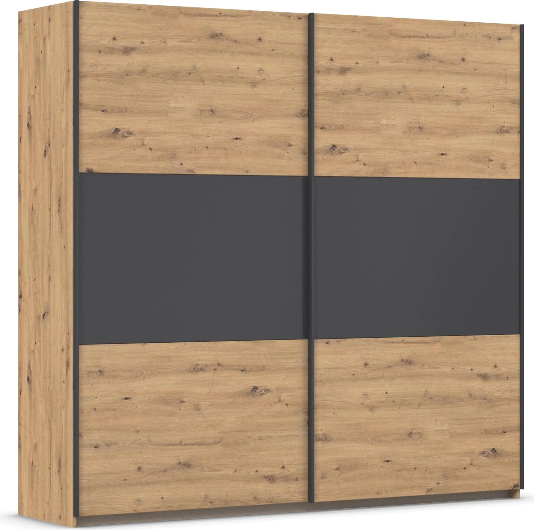 Schwebetürenschrank RAUCH NEO Eiche Artisan/Graumetallic
